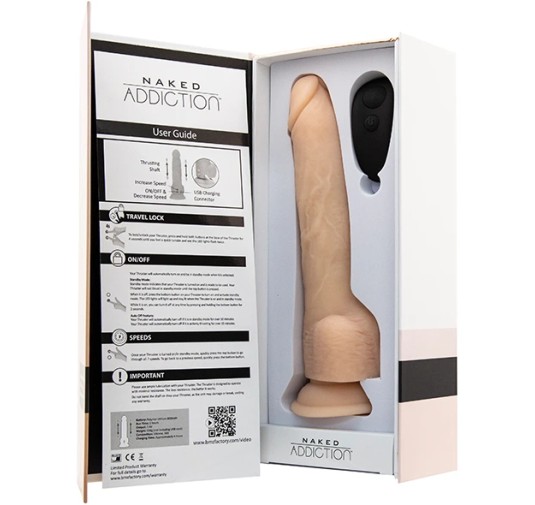 Pulsator - Naked Addiction Thrusting Dong with Remote 23 cm Vanilla